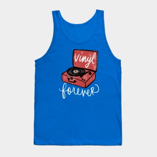 Record Player: Vintage Vinyl Forever Turntable Tank Top